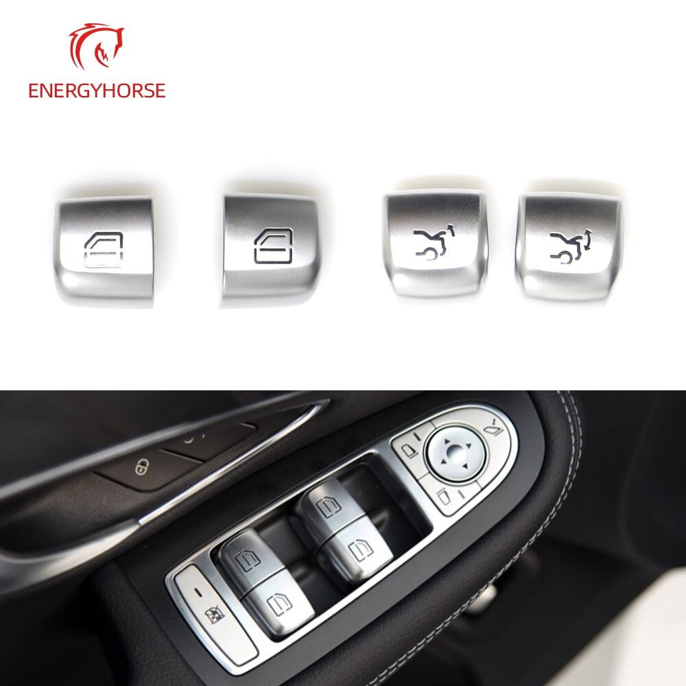 Car window switch repair button cover vehicle door glass control switch key cap for mercedes benz w205 w253 w213 c e glc class