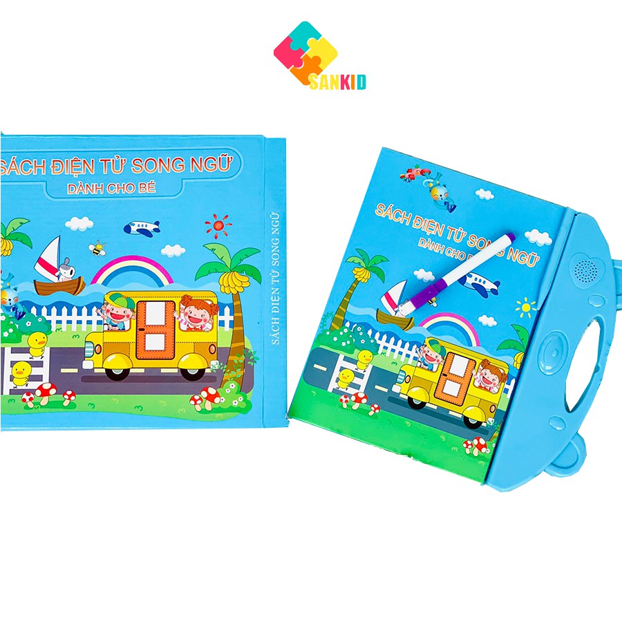 [Hoàn Tiền 10%]Sách điện tử song ngữ thông minh cho bé