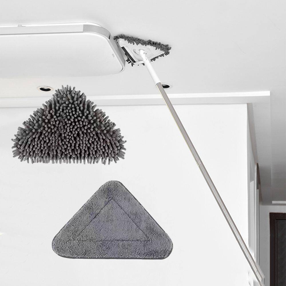 XUNJIE Multifunctional Replacement Flat Microfiber Wash Floors Dust Mop Mop Head Triangle Rag Mop Accessories
