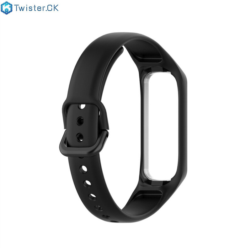 Replacement Watchband Sweat-proof Comfortable Soft Silicone Strap Compatible For Samsung Galaxy Fit2 R220