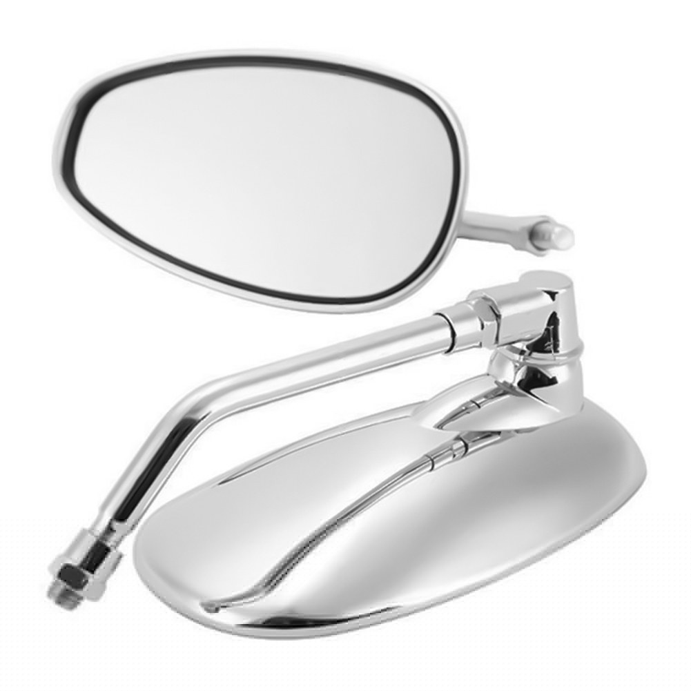 gucanou26577 ✿2Pcs 10mm Motorcycle Motorbike Handlebar Rear View Side Mirrors Replacements