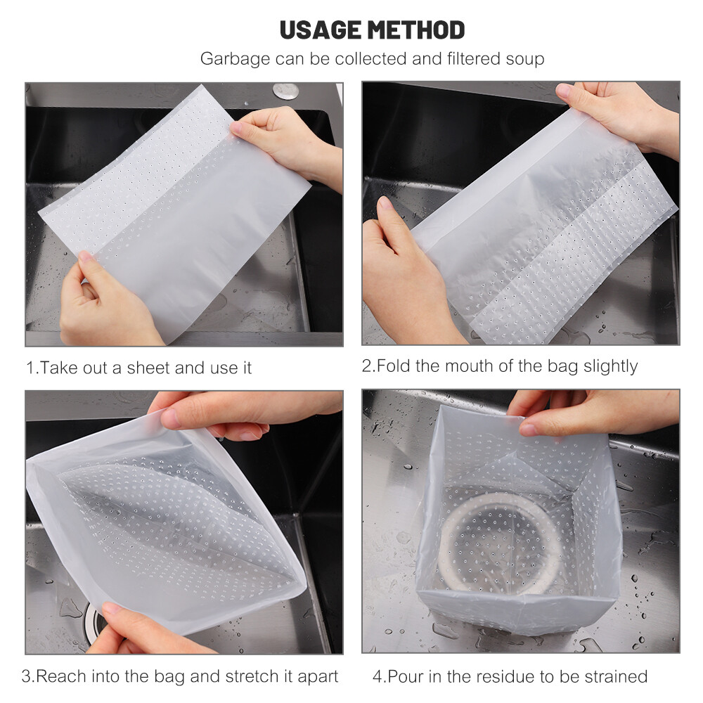 1 Cái Chất Thải Nhà Bếp Túi Truyền Nước Lưới Chắn Rác Cống Thoát Nước Chống Chặn Túi Đựng Rác Tiện Lợi