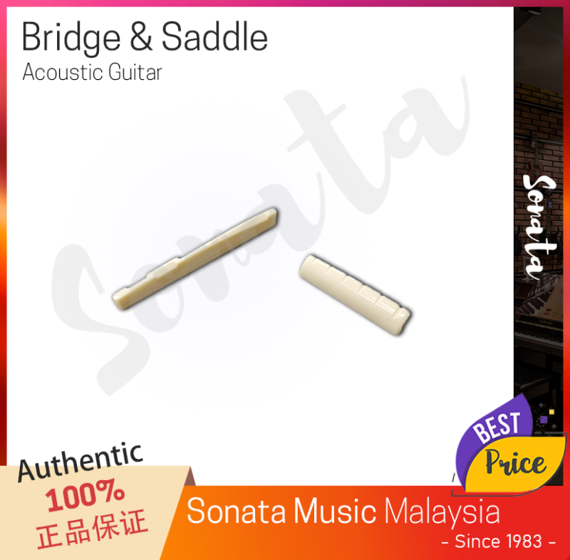 6 String Acoustic Guitar Bridge Saddle & Nut Malaysia