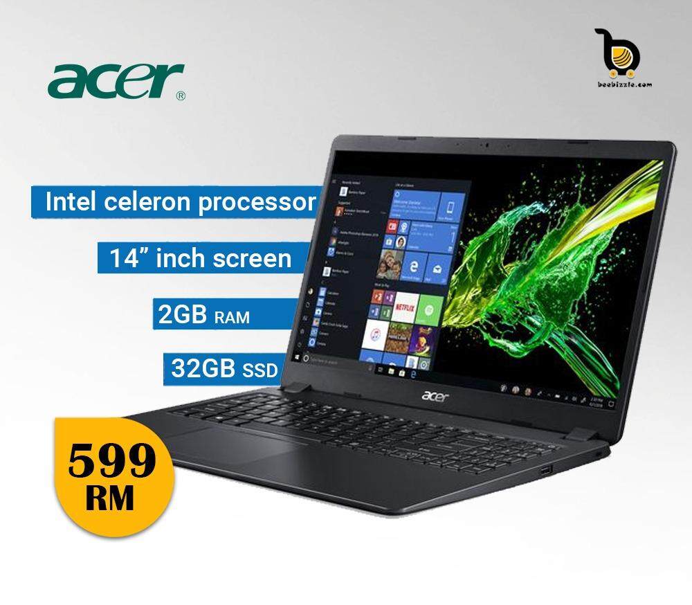 Acer Aspire One Cloudbook 14, Intel® Celeron N3050 2GB DDR3 L Ram, 32GB SSD HDD, 14 HD LED, Intel® HD Graphics, Windows 10 Malaysia