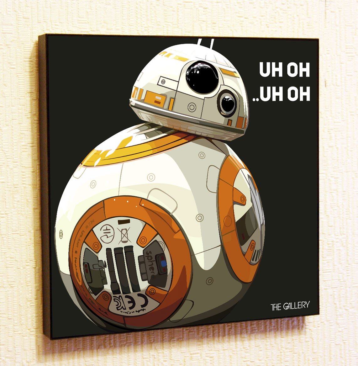 BB 8 BB8 Star Wars Motivational Quotes Wall Decals Pop Art Portrait ...