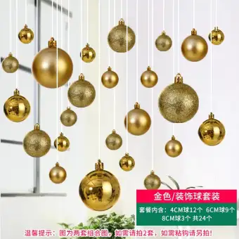 Christmas Decorations Balls Bat Ball Set Scene Layout Shop