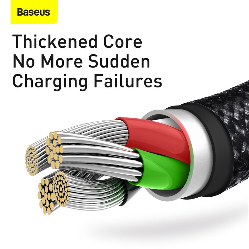 Baseus 3 in 1 USB Type C Cable For iPhone 12 Pro Max Micro USB Android Mobile Phone Cable For Samsung Xiammi USBC Data Wire Cord