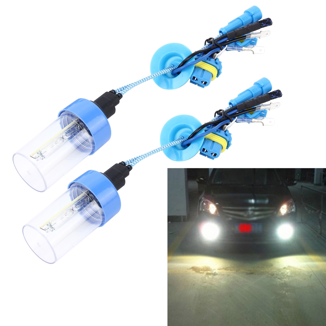 Ifixedshop 2 pcs d2h 55w 5500k hid bulbs xenon lights lamps, ac 12v