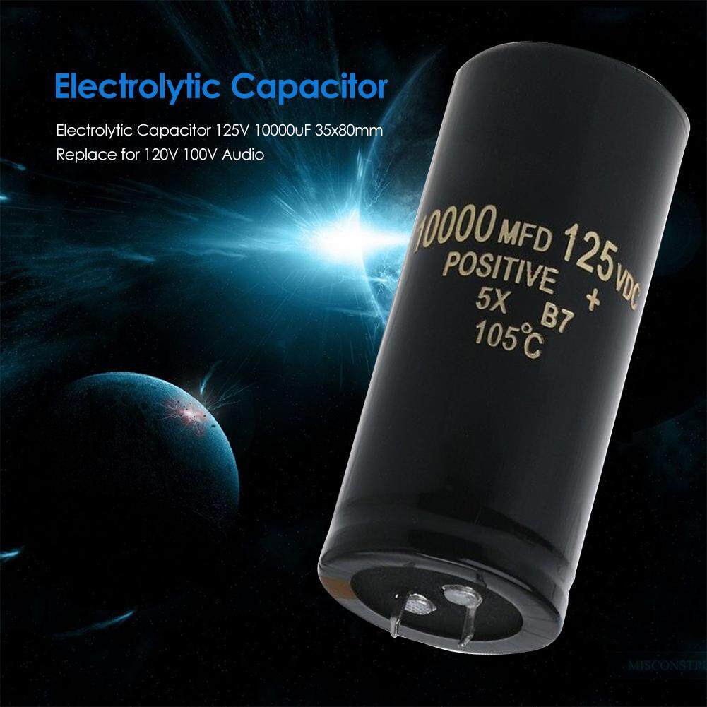 Uebfashion Electrolytic Capacitor 125v 10000uf 35x80mm Replace For 120v 100v Audio 0106