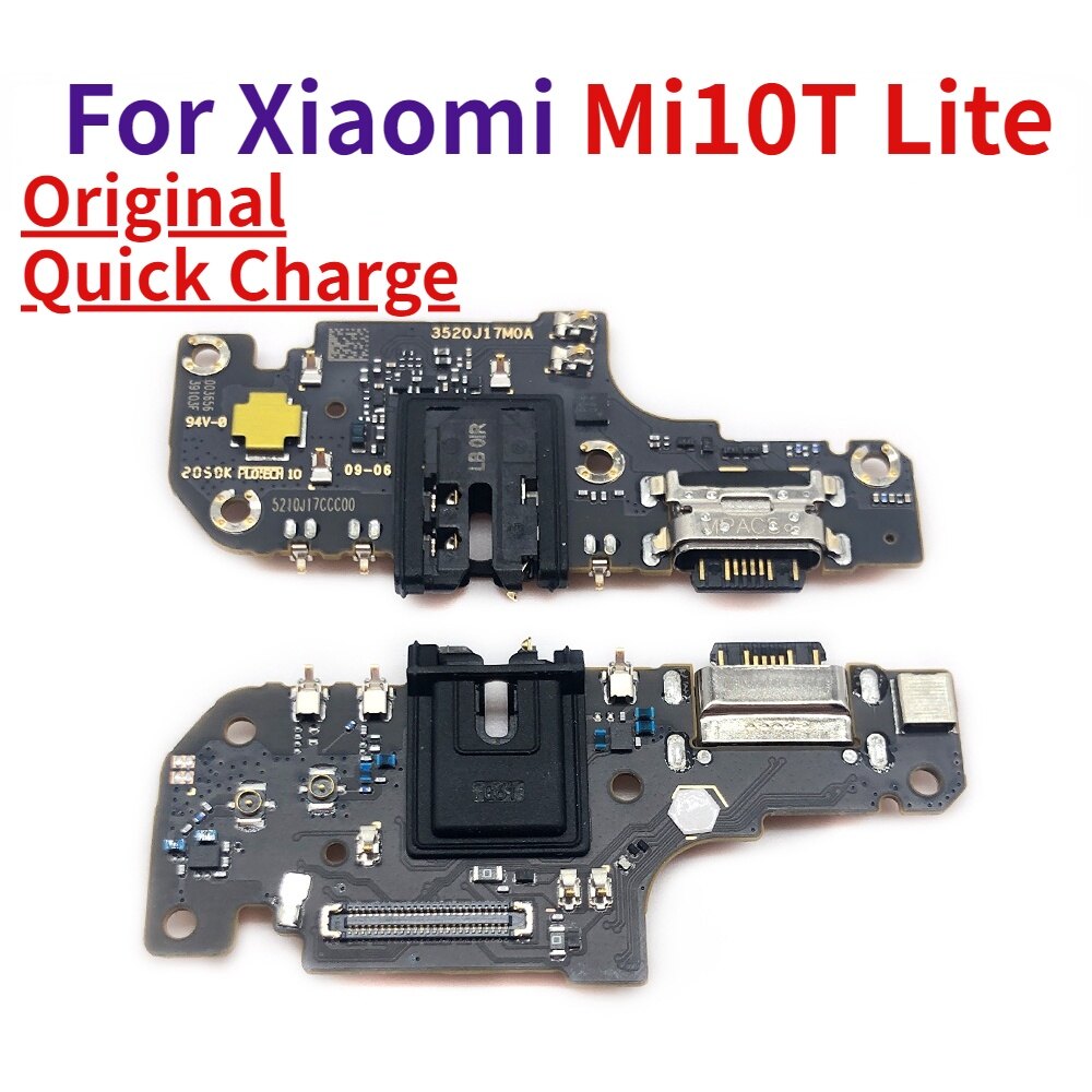 Cho Xiaomi mi 10t Lite sạc Micro USB đế kết nối cổng kết nối Microphone phụ tùng thay thế cáp mềm