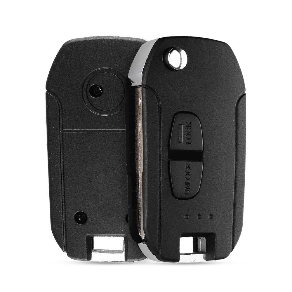 Modified 2 Button Car Remote Key Shell Case For Mitsubishi Outlander Lancer Evolution Grandis Folding Flip Blank Key Case