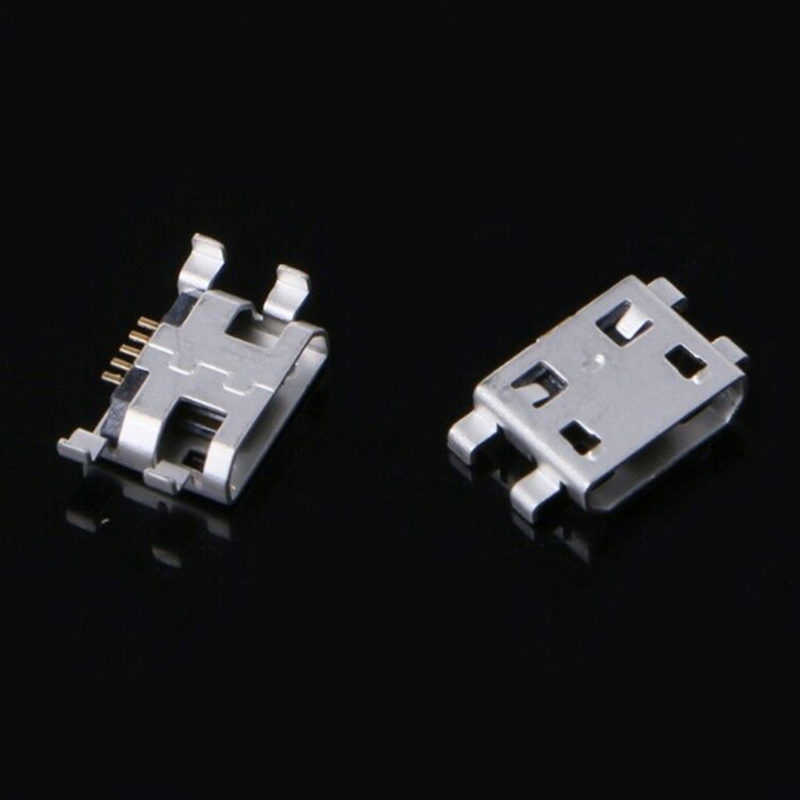 Ministar 10 Pcs type B micro usb 5 pin female charger mount jack connector port socket
