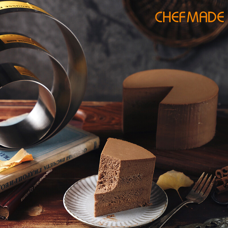 6/stainless steel round mousse ring mould