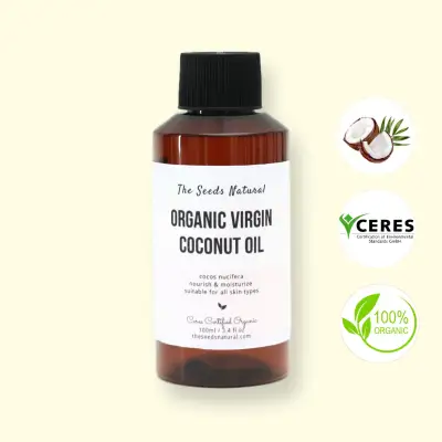 The Seeds Natural - Organic Extra Virgin Coconut Oil - Pure Coconut Oil - Coconut Oil - 100ML