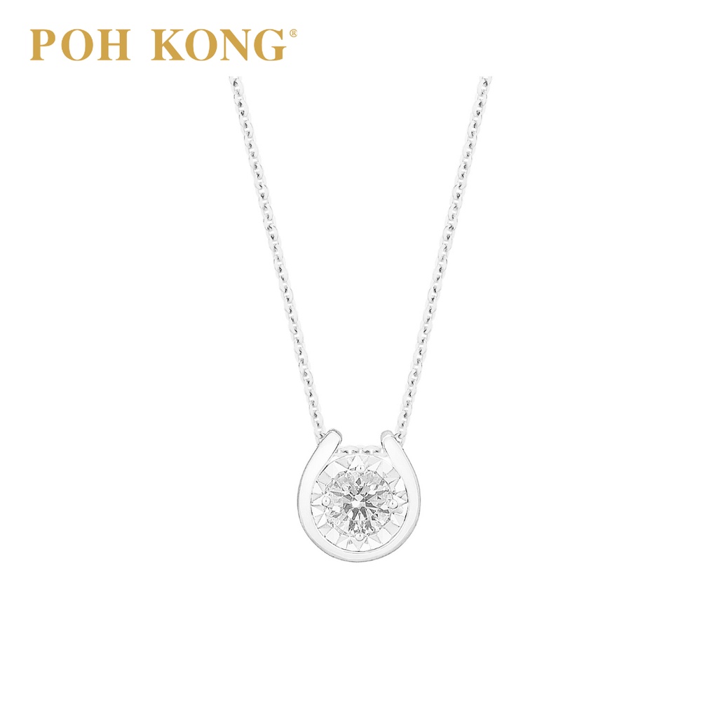Shop Poh Kong White Gold Necklace 