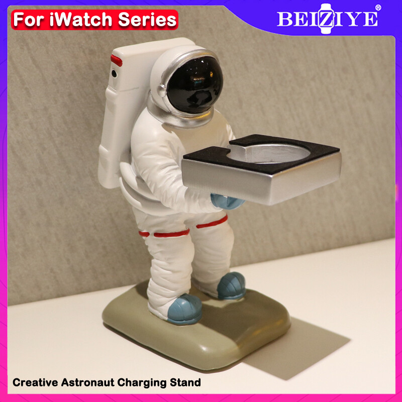 Đế sạc đồng hồ không dây Creative Astronaut Desktop dành cho Apple Watch Ultra 2 iWatch Series 9 8 7 6 se 5 4 Giá đỡ đế sạc cho đồng hồ Giá đỡ