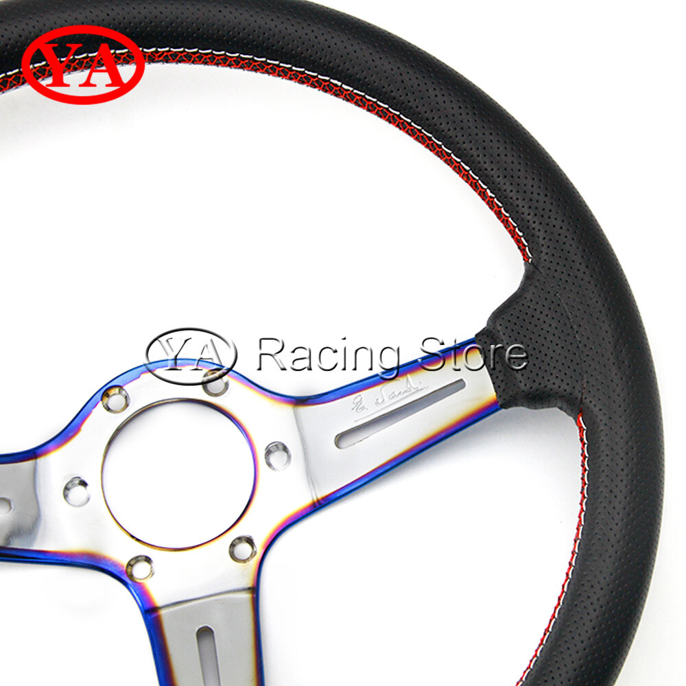BURNT BLUE NARDI ND STEERING WHEEL 14INCH