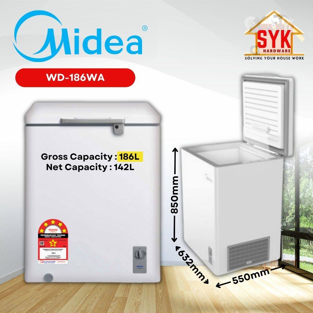 midea chest freezer 130l