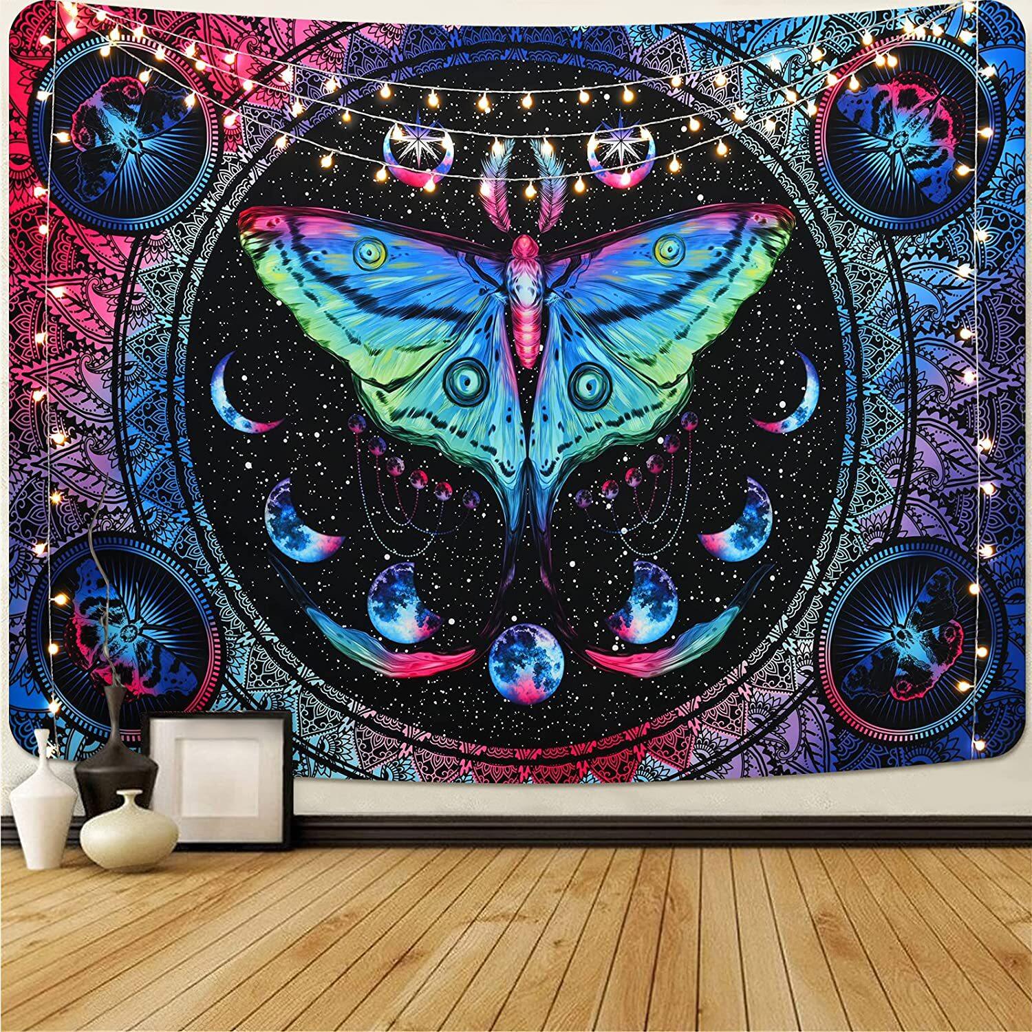 Boho Wall Tapestry Room Decor Tapestry Hanging Mandala Background Cloth Curtain Decoration Cloth