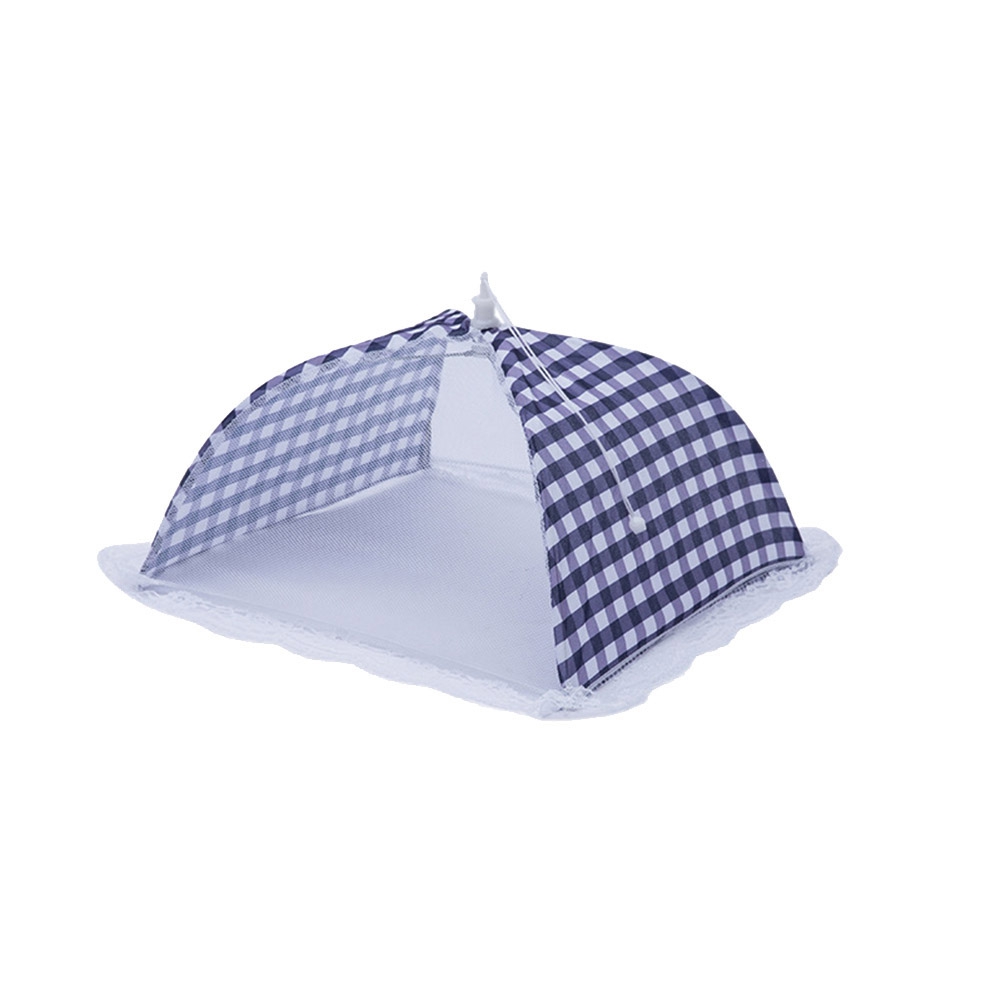 Terylin foldable square grid film dustproof table food cover anti-fly kitchen tools