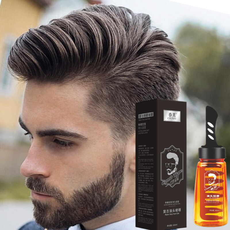 Ready Stock] Hair Styling Gel with Comb Minyak Rambut Lelaki Gel Rambut  Pomade Strong Hold Gel Rambut 發膠 Lelaki Minyak Lurus Rambut Lelaki Men Hair  Care Styling Wax Solution Long lasting Waterproof