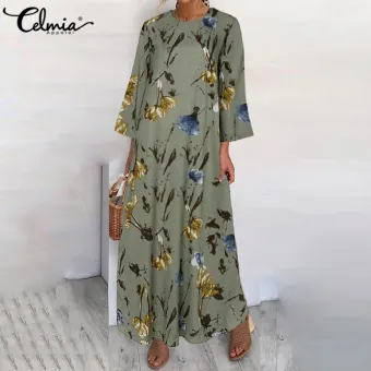 long maxi floral dress