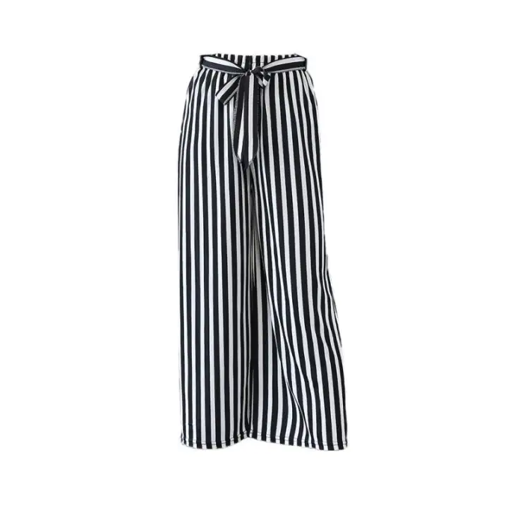 striped ladies pants