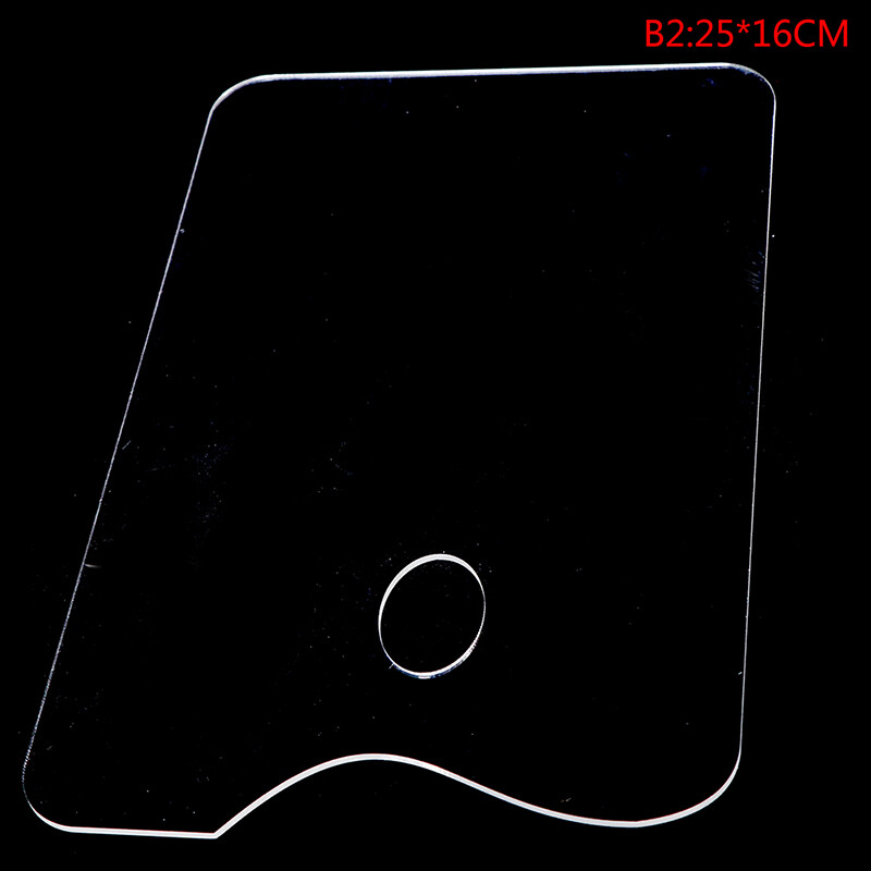 Zozo Clear Acrylic Artist Paint Mixing Palette Watercolor Palette Pigment Tray  A1