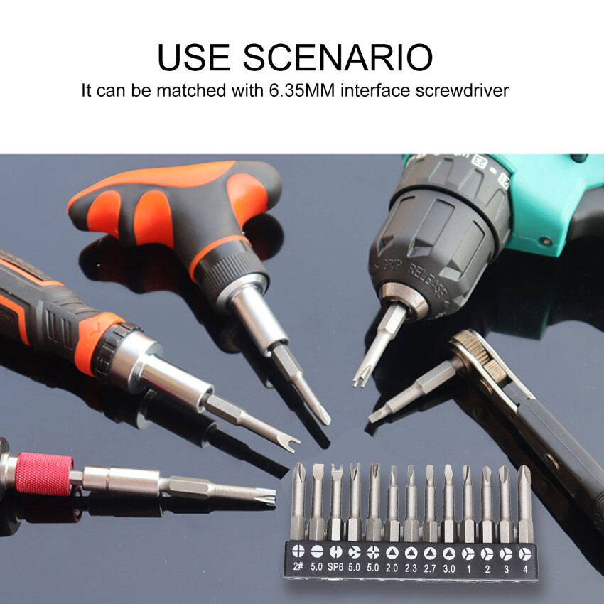 13 chiếc Bộ tuốc nơ vít hình đặc biệt 50mm hình chữ U hình tam giác bên trong chữ thập ba điểm Bộ Tuốc nơ vít Phụ Kiện Dụng cụ