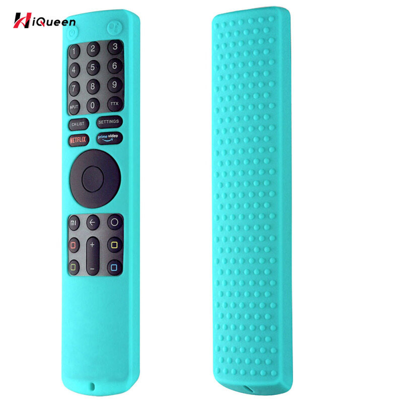Hiqueen Silicone Remote Control Case With Lanyard Shockproof Protector Cover Compatible For Xiaomi Xmrm-010 Tv Remote Control