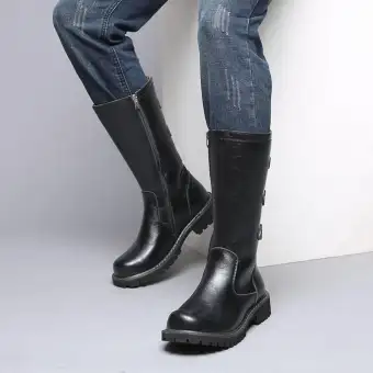 non slip leather boots