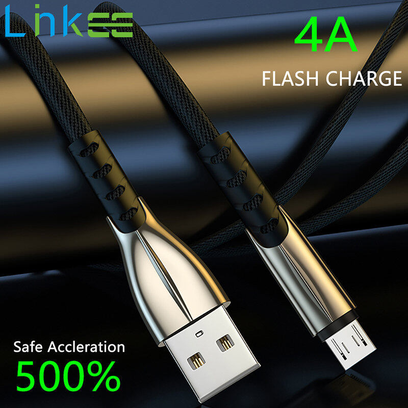 4A USB Micro Cable Fast Charge Data Cable for Samsung Huawei Xiaomi Tablet Android Mobile Phone USB Charger Charging Cord
