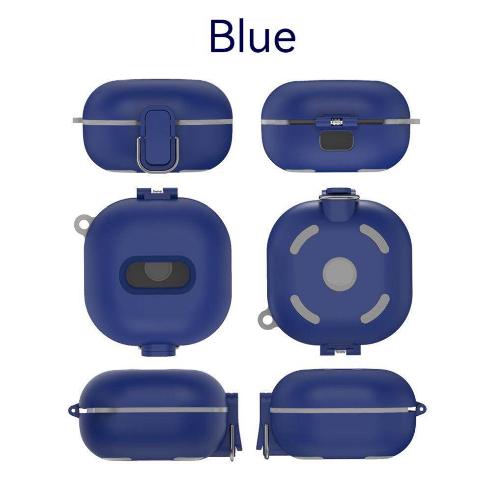 Earphone Case Shockproof Protective Cover With Rope Carabiner Compatible For Samsung Galaxy Buds Live/pro/2 Headphone