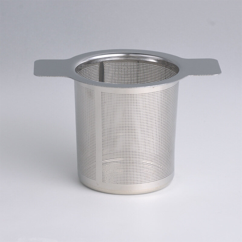 Double Handles Tea Infuser Stainless Steel Fine Mesh Coffee Filter Teapot Cup Hanging Loose Leaf Tea Strainer Filter