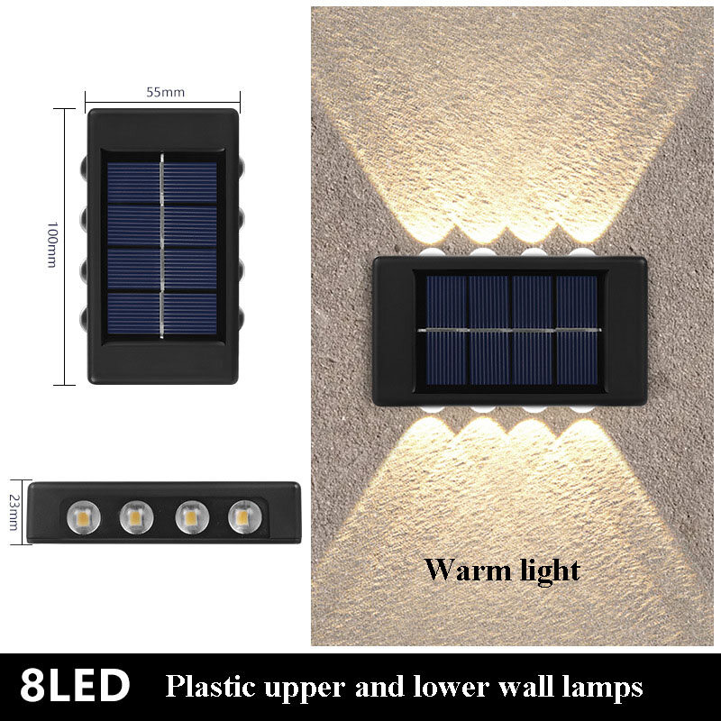 【Huieson】2PCS Solar Cell Light LED Light Garden Light Wall Light Up and Down Lighting Outdoor Decorative Lighting Street Light Flood Light Garden Light
