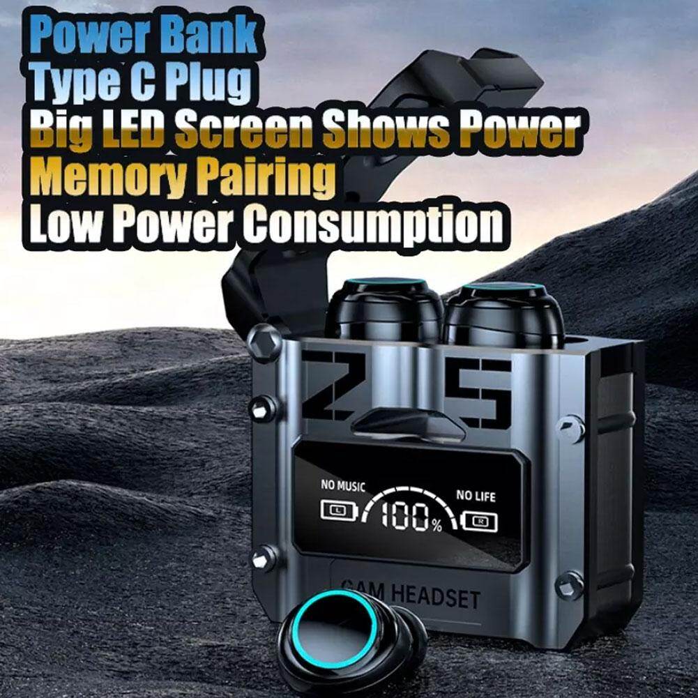 Linkee TWS Wireless Bluetooth 5.2 Headset Digital Display Binaural Headphone Noise Reduction Gaming Sport Earbuds Waterproof HIFI Stereo Earphones