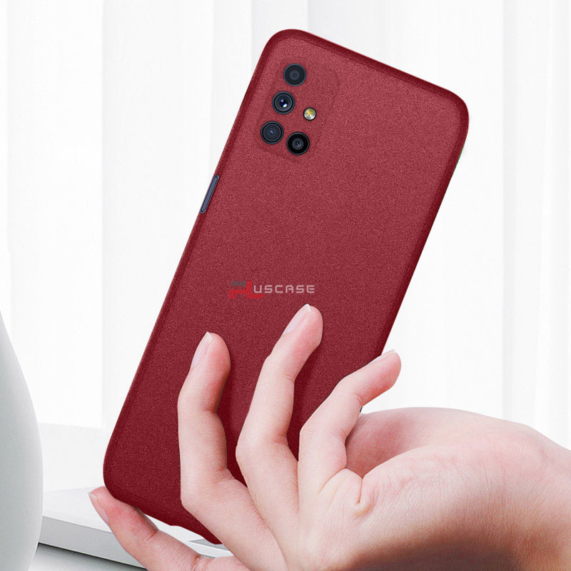 PlusCase cho Samsung Galaxy M51 Siêu mỏng Mềm Mờ Ốp lưng bằng đá sa thạch Bảo vệ Điện thoại Mặt sau Vỏ mỏng