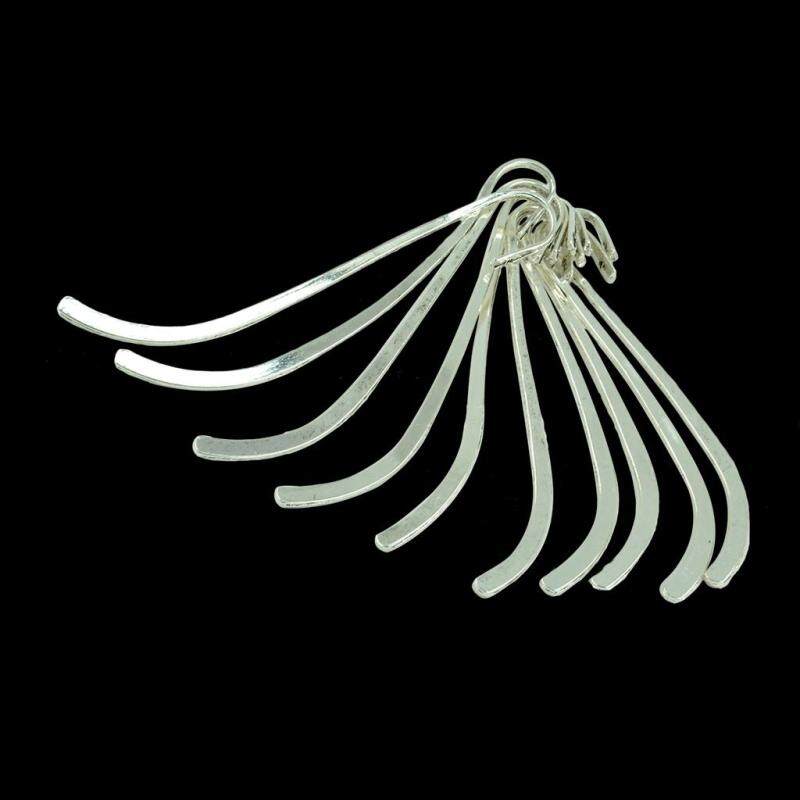 Miracle Shining 10 Pieces Tibetan Silver Flat Metal Design Beading Bookmarks With 2mm Loop For DIY Crafts Malaysia