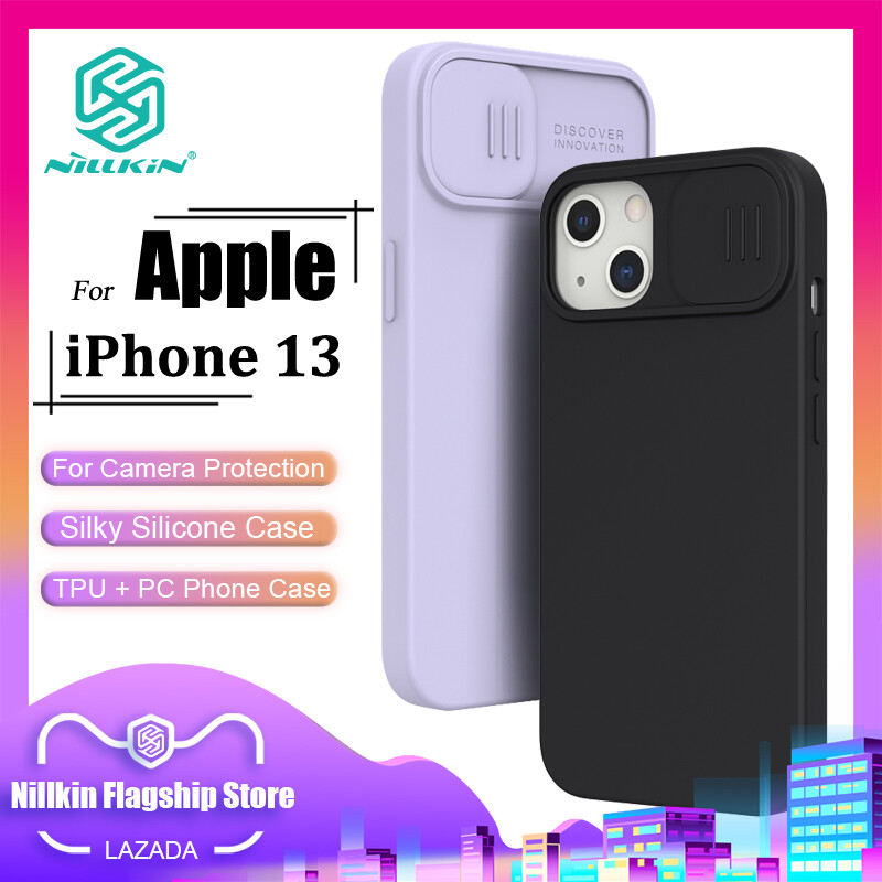 Nillkin CamShield Silicone Case for iPhone 13 Phone Cases Silky Soft Silicone Slide Camera Protection Back Cover