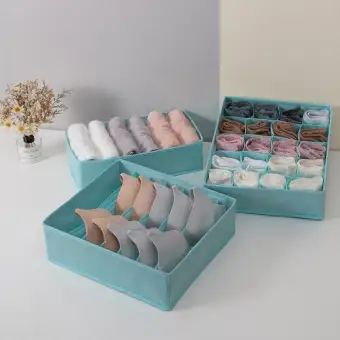 Sealavender 3pcs Set Non Woven Fabric Underwear Organizer Bras