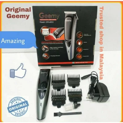 Geemy GM-6053 GM6053 Rechargeable Professional Hair Clipper / Cutter Shaver/Trimmer/Mesin Gunting Rambut