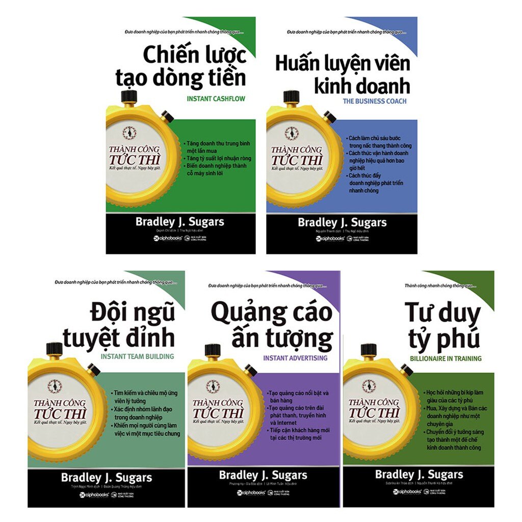 Sách - Thành Công Tức Thì (Trọn Bộ 5 Cuốn) [Alphabooks]