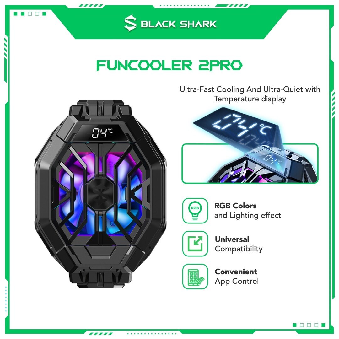 MYSET Xiaomi Black Shark Fun Cooler 2 Pro Gaming Cooler Temperature ...