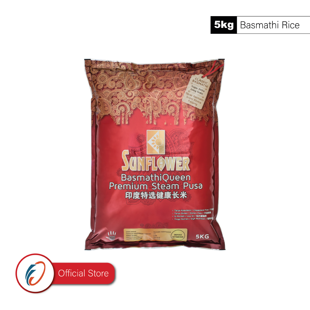 Sunflower Basmathi Queen Premium Basmathi Steam Pusa 5kg Lazada