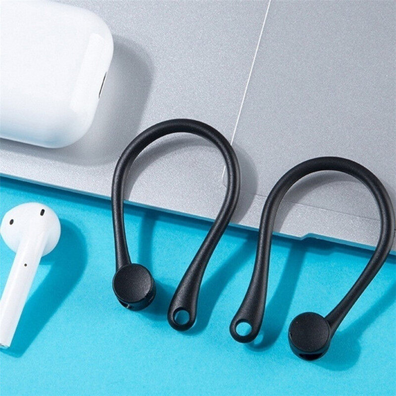 [SmartHere] Móc Tai Nghe Bluetooth Không Dây Chống Rơi Móc Tai Nghe Móc Giữ Tai Cho AirPods 1 2 Móc Silicon Để Chạy Bộ Đạp Xe