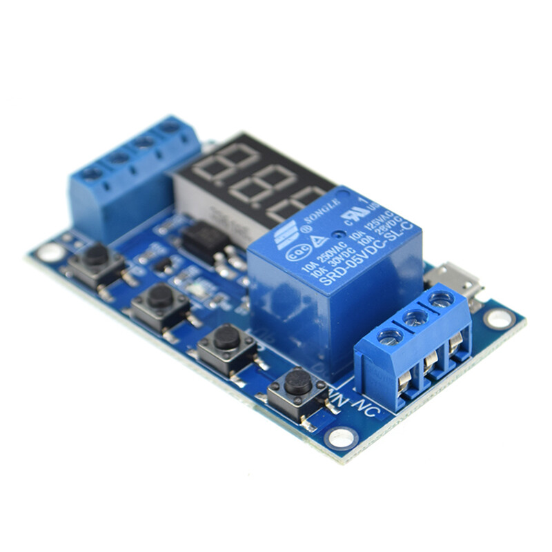 1PCS DC 6V-30V OFF/ON  timing switch period 1-channel 5V relay module Time delay relay module triggers 999 minutes Arduino relay board