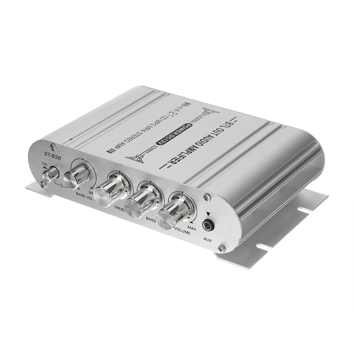 400W 3 Channel 12V Power Amplifier HiFi Stereo Speakers Amplifier