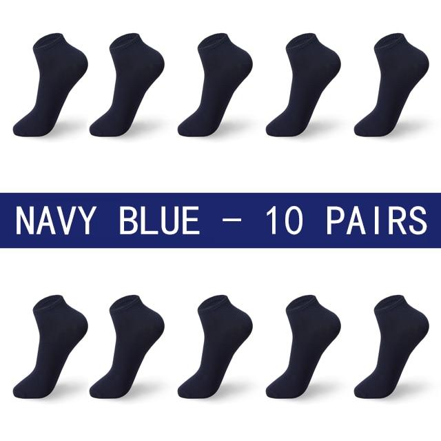 Men summer boat socks large size 44,45,46,47,48 black breathable fashion black male cotton socks men short big new 10 pairs