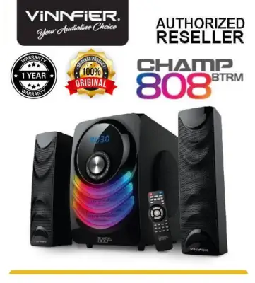 Vinnfier Champ 808 BTRM 2.1 Speaker with Karaoke System KTV/Bluetooth/FM Radio/USB & SD Card Slot