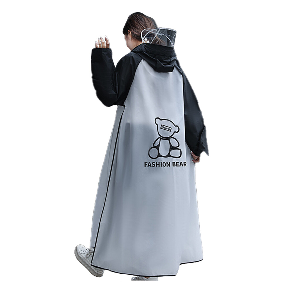Áo mưa áo mưa học sinh đi bộ dài hơn cho nam và nữ áo mưa poncho